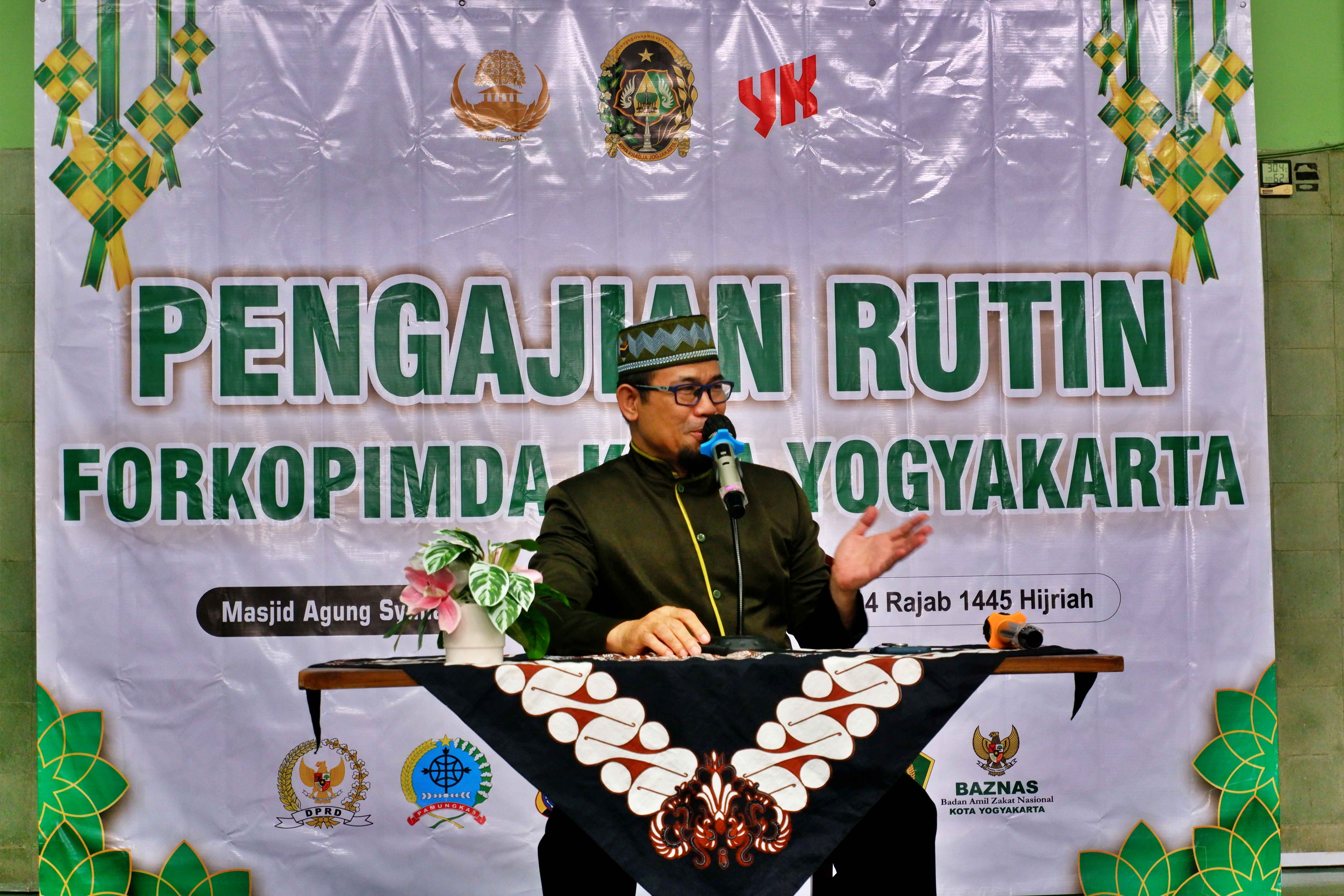 Pemerintah Kota Yogyakarta kembali adakan pengajian rutin Forum Koordinasi Pimpinan Daerah (Forkopimda)